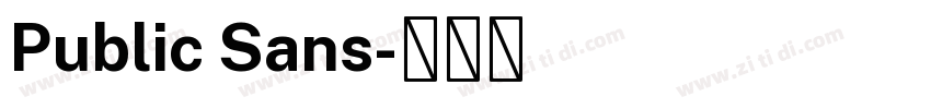 Public Sans字体转换